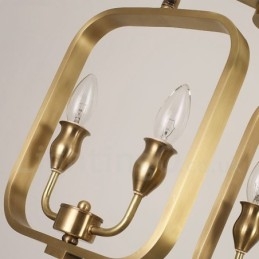 Candelabru retro rustic din alamă de lux