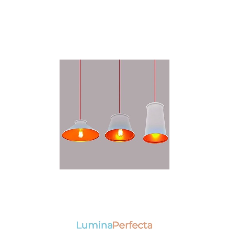 Candelabru Mini Stil Modern Contemporan Metal Pendant Lampă cu 3 lumini