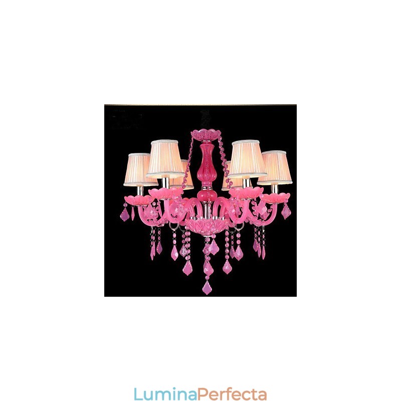 Lampă de cafea Project Light Candle Crystal Lampă suspendată Roz A