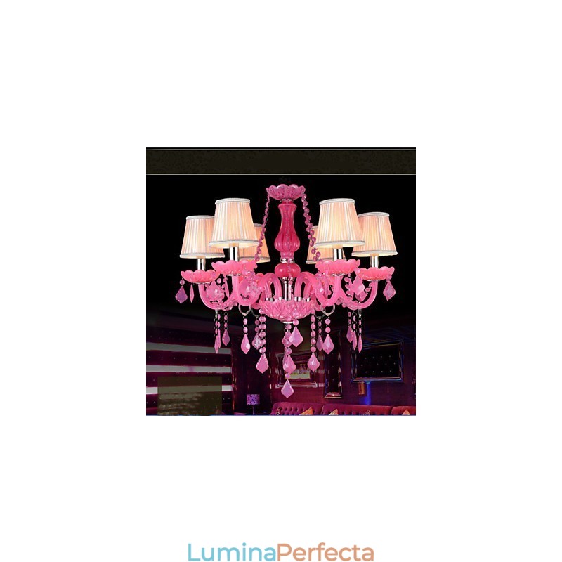 Lampă de cafea Project Light Candle Crystal Lampă suspendată Roz A