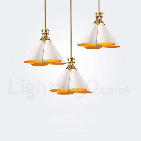Lampă suspendată cu 4 lumini, retro, rustic, lux, din aliaj de aluminiu, cu abajur din aliaj de aluminiu Lampă suspendată cu 4 lumini, retro, rustic, lux, din aliaj de aluminiu, cu abajur din aliaj de aluminiu