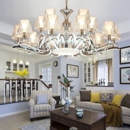 Candelabru cu pandantiv din cristal de lux retro rustic cu abajur din sticlă