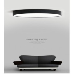 Plafoniere ultra subțiri, reglabile, în stil nordic modern și contemporan, cu abajur din acril, cu telecomandă, pot fi folosite și ca lampă de perete
