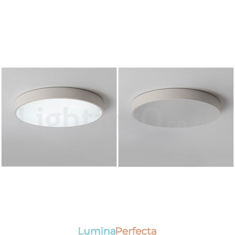 Plafoniere ultra subțiri, reglabile, în stil nordic modern și contemporan, cu abajur din acril, cu telecomandă, pot fi folosite și ca lampă de perete