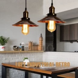 1 Lumină Rustic Lodge Retro Vintage Pendant Loft
