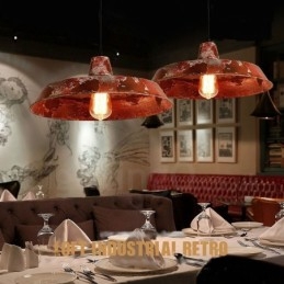 1 Lumină Rustic Lodge Retro Vintage Pendant Loft