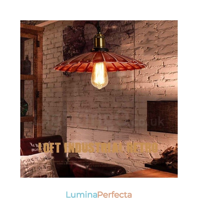 1 Lumină Rustic Lodge Retro Vintage Pendant Loft