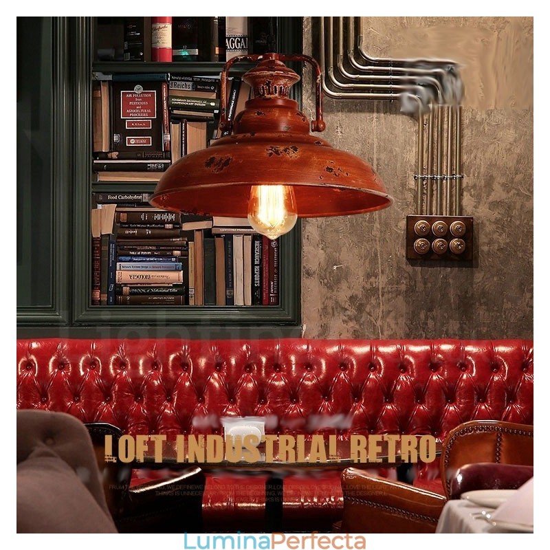 1 Lumină Rustic Lodge Retro Vintage Pendant Loft
