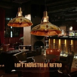 1 Lumină Rustic Lodge Retro Vintage Pendant Loft