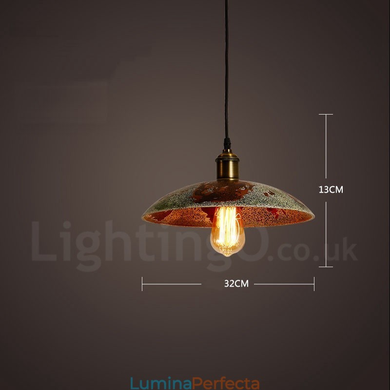 1 Lumină Rustic Lodge Retro Vintage Pendant Loft