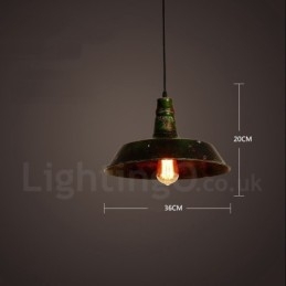 1 Lumină Rustic Lodge Retro Vintage Pendant Loft