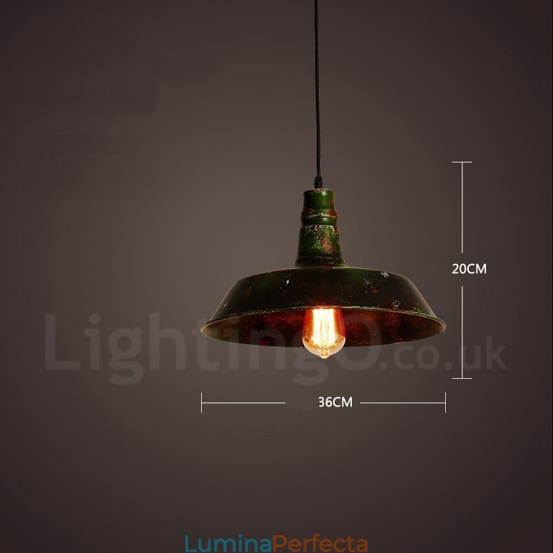 1 Lumină Rustic Lodge Retro Vintage Pendant Loft
