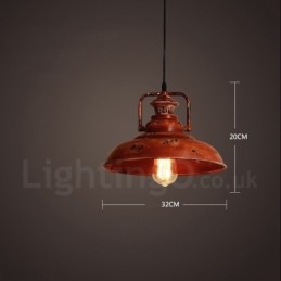 1 Lumină Rustic Lodge Retro Vintage Pendant Loft