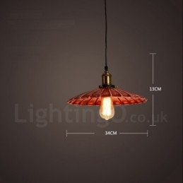 1 Lumină Rustic Lodge Retro Vintage Pendant Loft