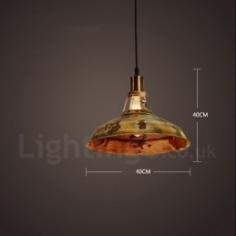 1 Lumină Rustic Lodge Retro Vintage Pendant Loft