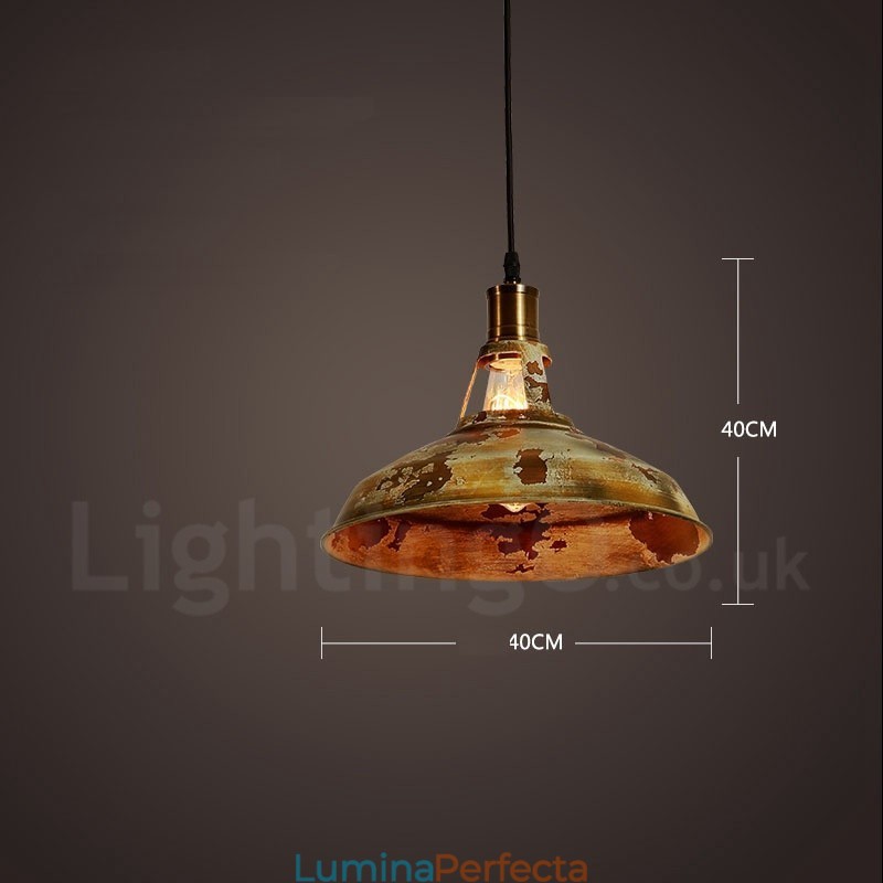 1 Lumină Rustic Lodge Retro Vintage Pendant Loft
