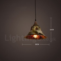 1 Lumină Rustic Lodge Retro Vintage Pendant Loft