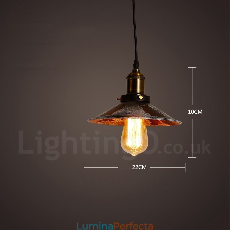 1 Lumină Rustic Lodge Retro Vintage Pendant Loft