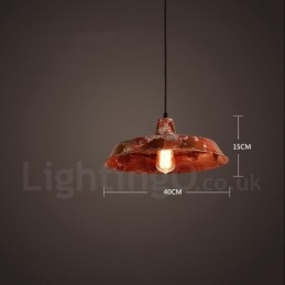 1 Lumină Rustic Lodge Retro Vintage Pendant Loft