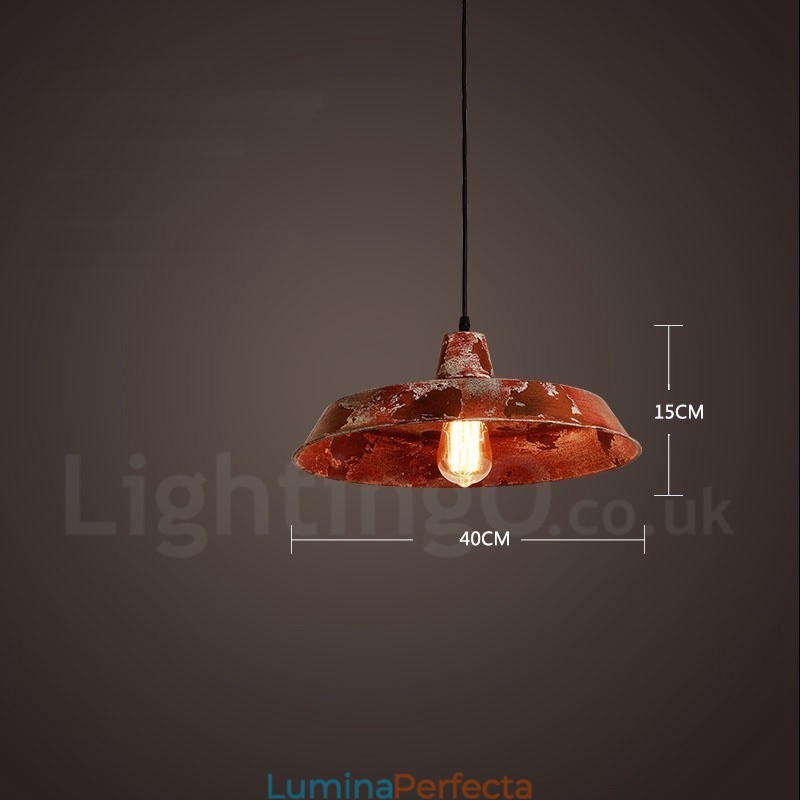 1 Lumină Rustic Lodge Retro Vintage Pendant Loft