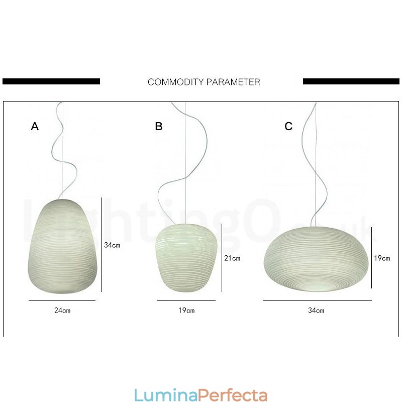 Plafoniera modernă contemporană cu suspendare cu 1 lumină, cu abajur din sticlă