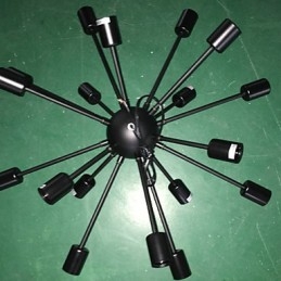 Candelabru radial minimalist cu 18 lumini în stil nord-american