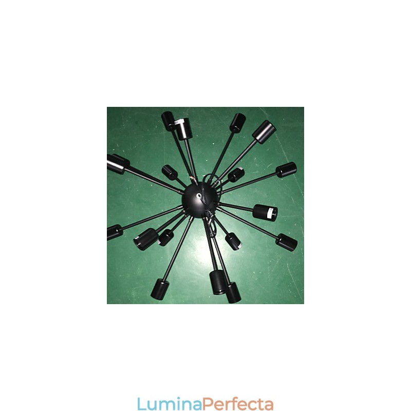 Candelabru radial minimalist cu 18 lumini în stil nord-american
