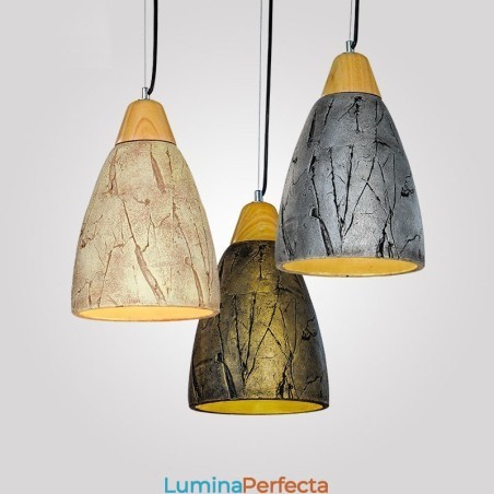 Plafoniera modernă contemporană din ciment cu 1 lumină suspendată Plafoniera modernă contemporană din ciment cu 1 lumină suspendată