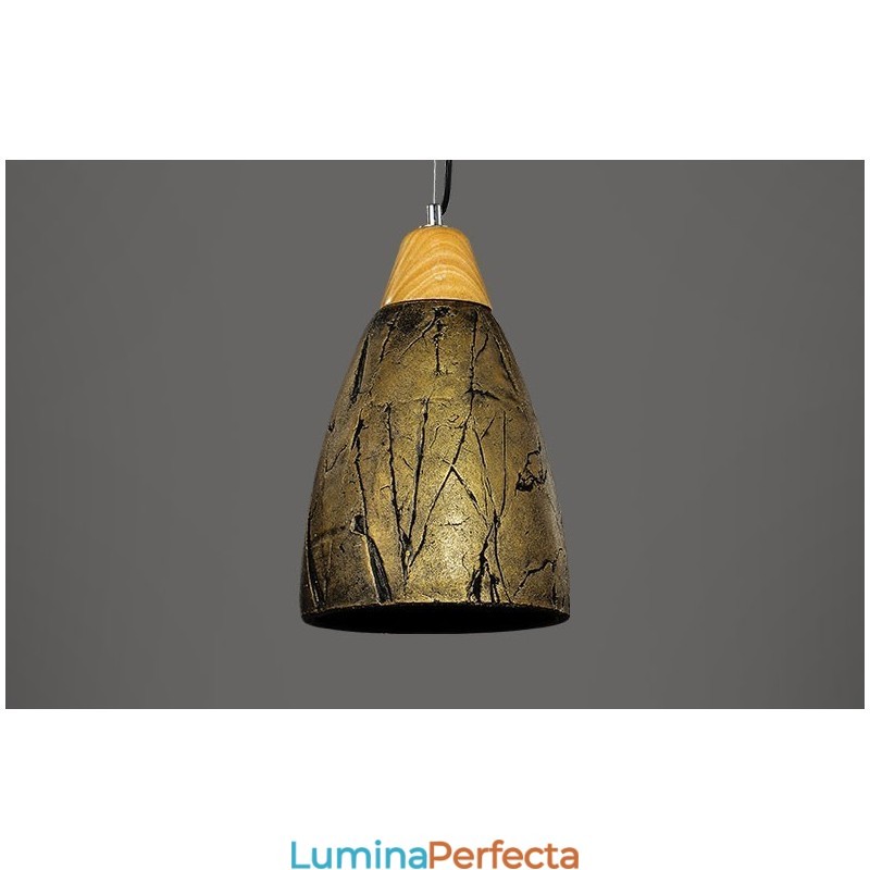 Plafoniera modernă contemporană din ciment cu 1 lumină suspendată