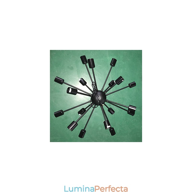 Candelabru radial minimalist cu 18 lumini în stil nord-american