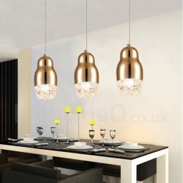 Lampă suspendată modernă, contemporană, cu 1 lumină, din aliaj de aluminiu, cu abajur acrilic