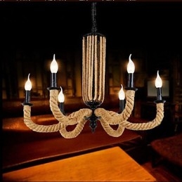 Candelabru Retro Rope Lampă din fier