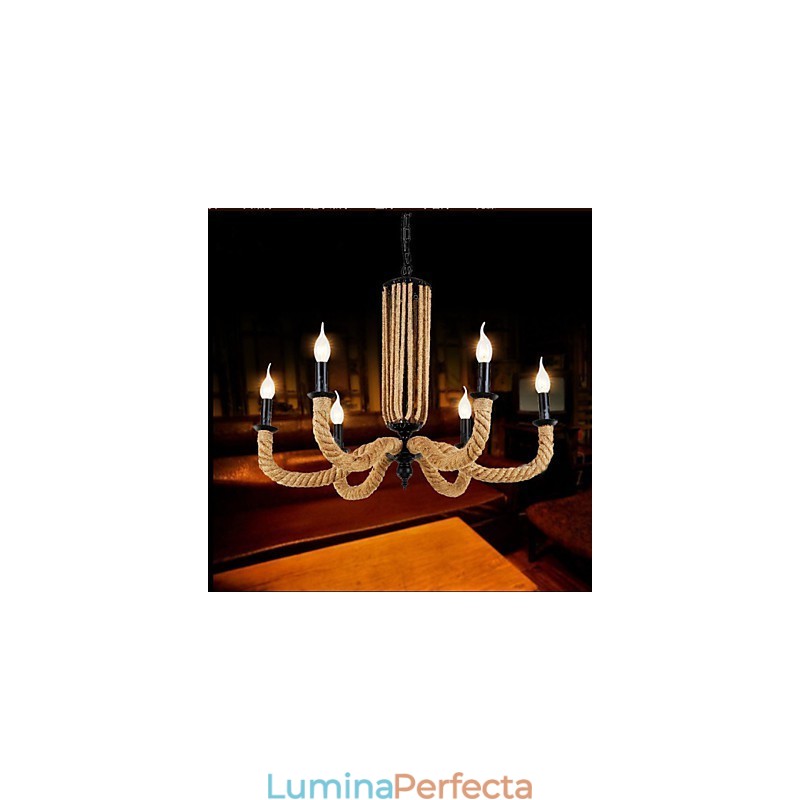 Candelabru Retro Rope Lampă din fier