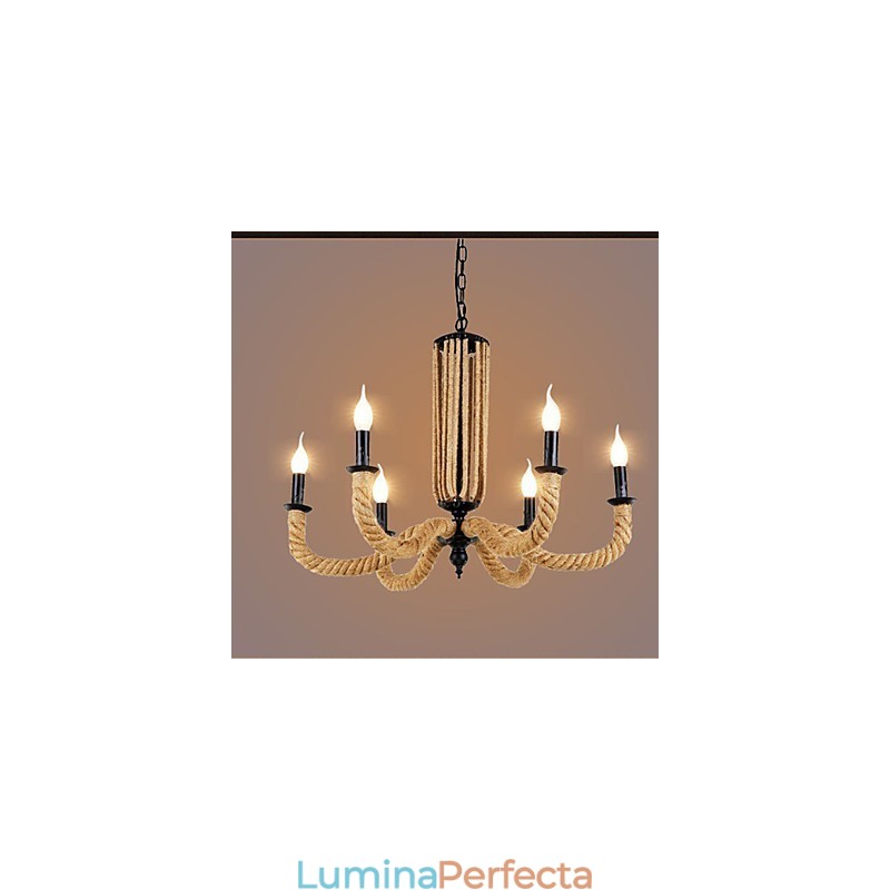 Candelabru Retro Rope Lampă din fier