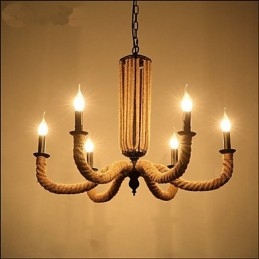 Candelabru Retro Rope Lampă din fier