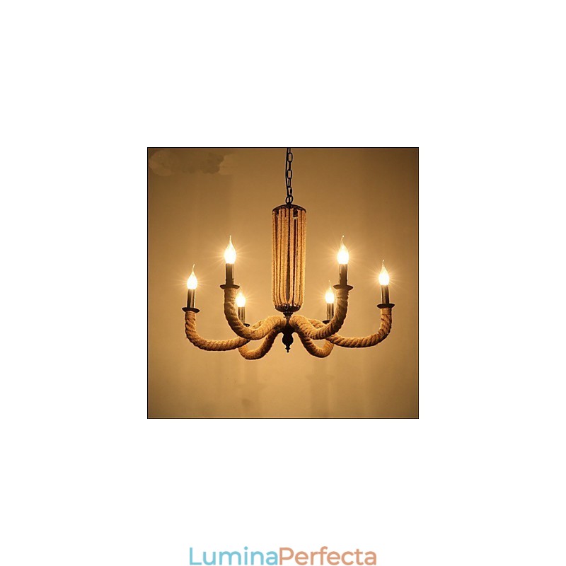 Candelabru Retro Rope Lampă din fier