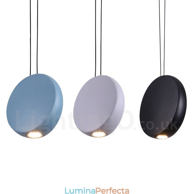 Lampă suspendată modernă, contemporană, cu 1 lumină, din aliaj de aluminiu, cu abajur din aliaj de aluminiu