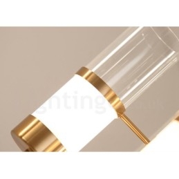 Rustic Lodge Modern Contemporan Candelabru din oțel cu 6 lumini și abajur din sticlă