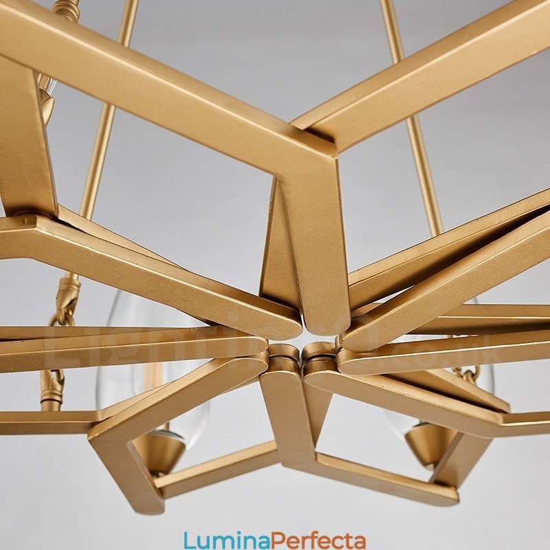 Lampă suspendată din oțel, modernă și contemporană, cu abajur din sticlă