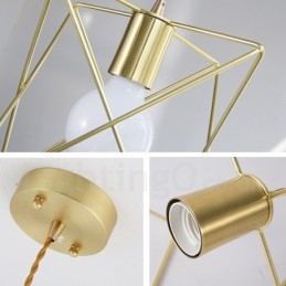 Lampă suspendată din oțel, modernă și contemporană, cu abajur