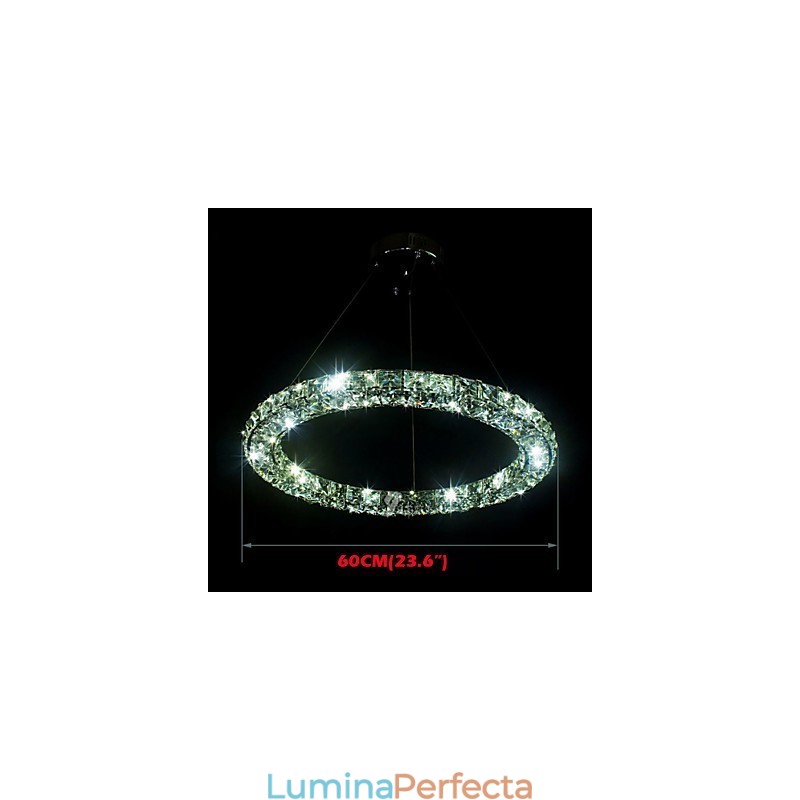 Lampă de iluminat cu pandantiv din cristal Modern, cu trei laturi, cu cristal, pentru interior