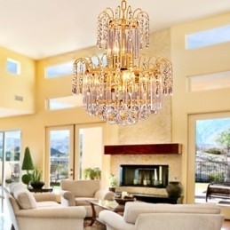 Candelabru de cristal de lux cu 7 lumini