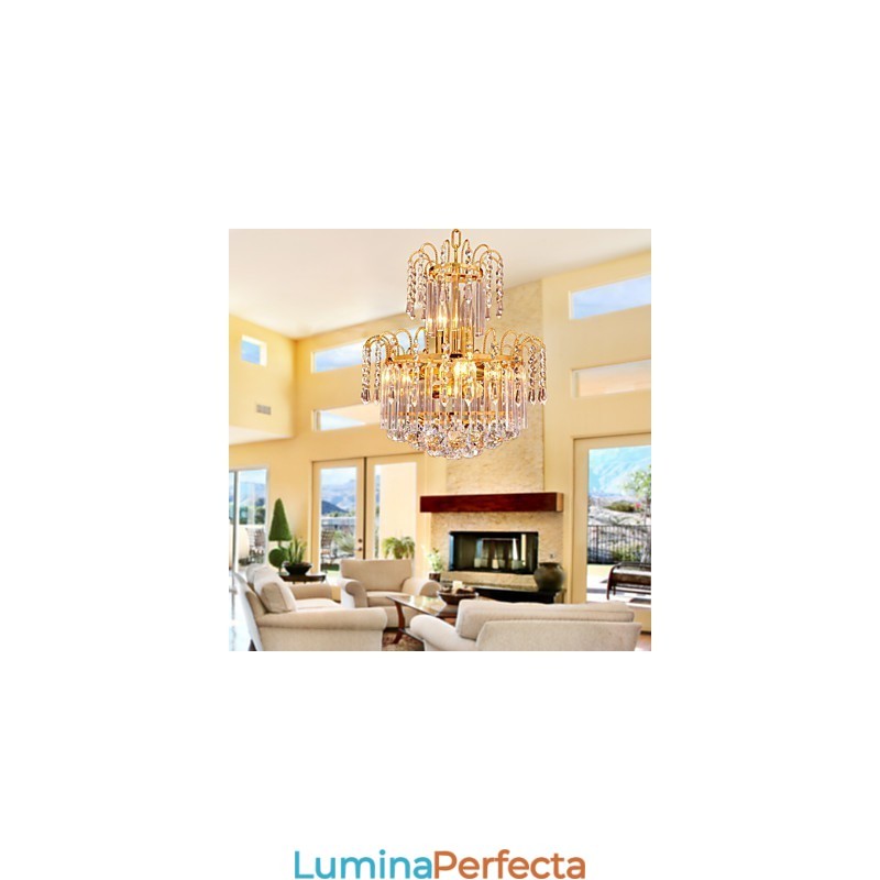 Candelabru de cristal de lux cu 7 lumini