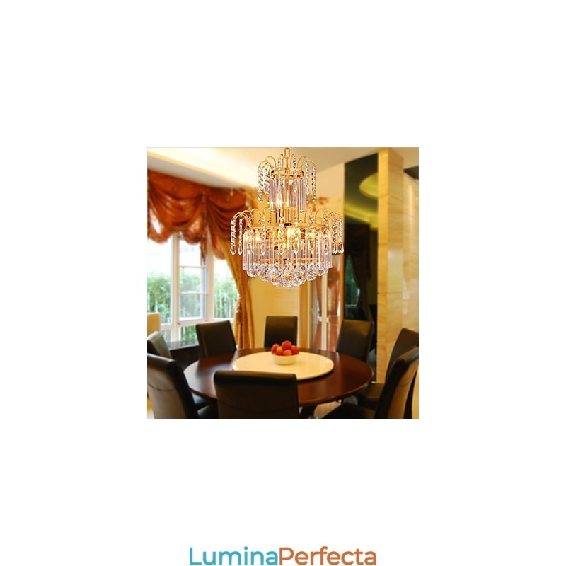 Candelabru de cristal de lux cu 7 lumini