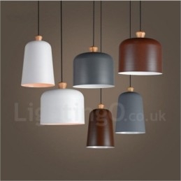Lampă suspendată modernă, contemporană, cu 1 lumină, din aliaj de aluminiu, cu abajur din aliaj de aluminiu