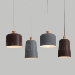 Lampă suspendată modernă, contemporană, cu 1 lumină, din aliaj de aluminiu, cu abajur din aliaj de aluminiu