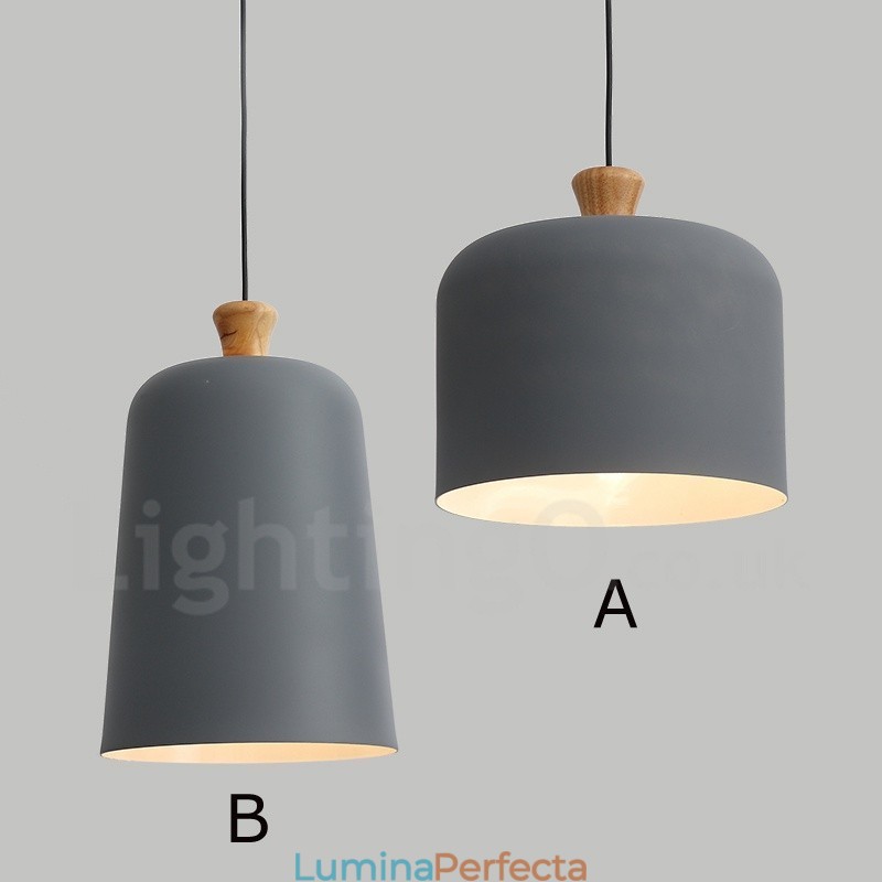 Lampă suspendată modernă, contemporană, cu 1 lumină, din aliaj de aluminiu, cu abajur din aliaj de aluminiu