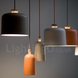Lampă suspendată modernă, contemporană, cu 1 lumină, din aliaj de aluminiu, cu abajur din aliaj de aluminiu