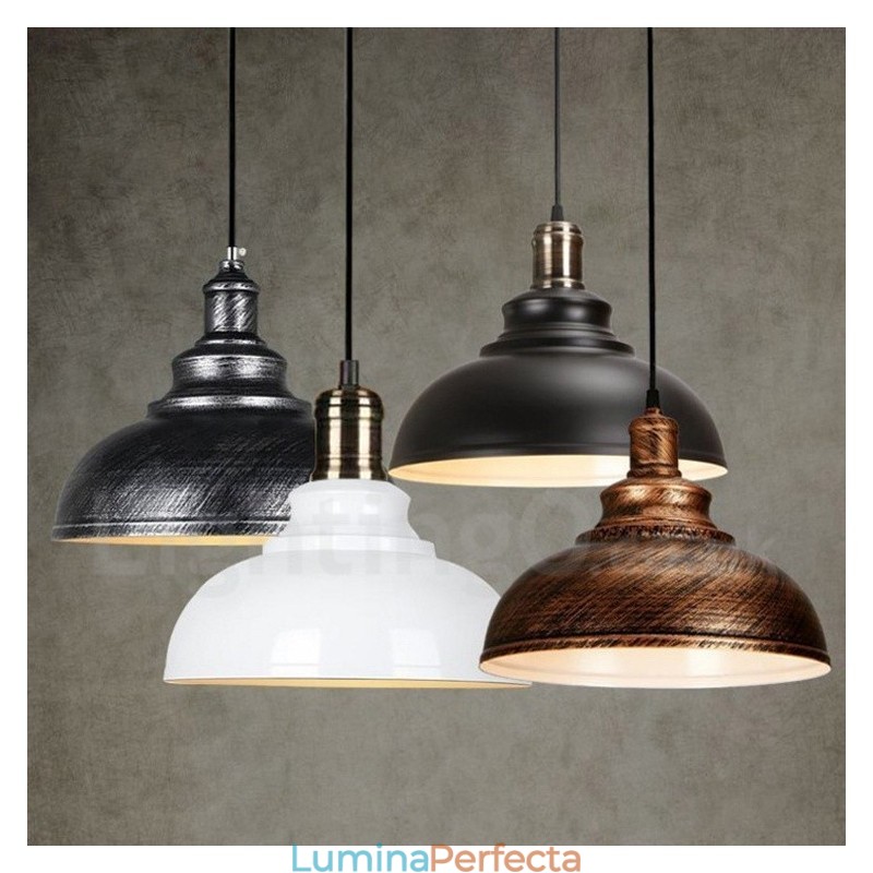 Lampă suspendată modernă, contemporană, cu 1 lumină, din aliaj de aluminiu, cu abajur din aliaj de aluminiu