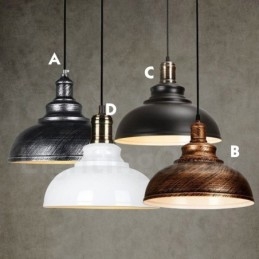 Lampă suspendată modernă, contemporană, cu 1 lumină, din aliaj de aluminiu, cu abajur din aliaj de aluminiu